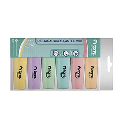 DESTACADOR TORRE PASTEL MINI 6 COLORES