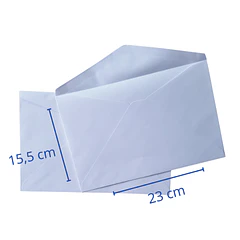 SOBRE 1/2 CARTA BLANCO 90 G/M2 BLANCO 