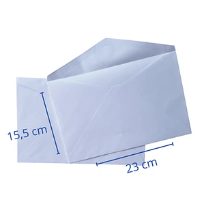 SOBRE 1/2 CARTA BLANCO 90 G/M2 BLANCO 