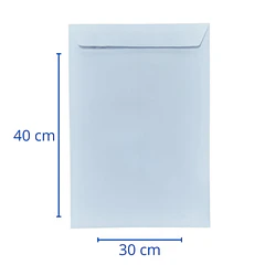 SOBRE SACO EXTRA OFICIO BLANCO 30X40 50UD-100UND