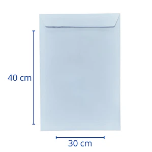 SOBRE SACO EXTRA OFICIO BLANCO 30X40 50UD-100UND