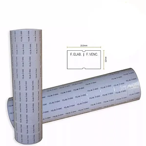  ROLLO ETIQUETA MOTEX 5500 FECHA ELABORACIÓN Y FECHA VENCIMIENTO 10 UNIDADES