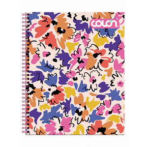 CUADERNO UNIVERSITARIO COLÓN FEMINA M7 ESPIRAL DOBLE 100 HOJAS