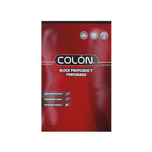 BLOCK PREPICADO COLÓN PERFORADO M7 (OFICIO - CARTA )