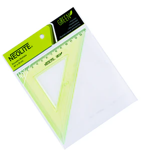 ESCUADRA BISELADA NEOLITE 20 CM PLASTICA 