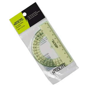 TRANSPORTADOR BISELADO NEOLITE 180° 10CM