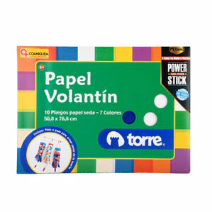 CARPETA ARTE TORRE PAPEL VOLANTÍN 10 HOJAS