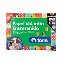 CARPETA ARTE TORRE PAPEL VOLANTÍN 10 HOJAS