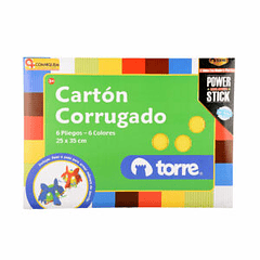 CARPETA ARTE TORRE CARTÓN CORRUGADO 25X35CM 6UND 