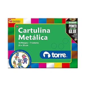 CARTULINA METÁLICA TORRE ARTE TORRE 10 COLORES SURTIDOS 