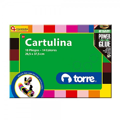 CARPETA CON CARTULINA TORRE 18 PLIEGOS