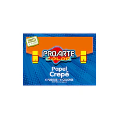 CARPETA ARTE PROARTE PAPEL CREPÉ 6 COLORES