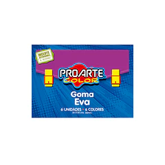 CARPETA CON GOMA EVA PROARTE COLORES 6 COLORES 