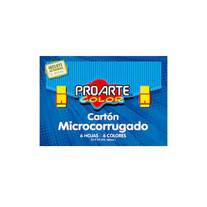 CARPETA ARTE PROARTE CARTÓN CORRUGADO 6 COLORES 