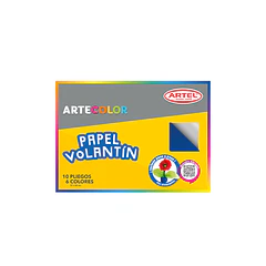 CARPETA ARTE COLOR ARTEL PAPEL VOLANTÍN  16 PLIEGOS 