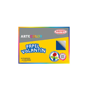 CARPETA ARTE COLOR ARTEL PAPEL VOLANTÍN  16 PLIEGOS 