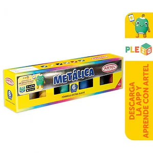 TÉMPERA ARTEL METÁLICA 15 ML 6 COLORES