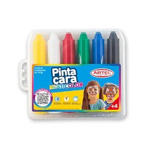 PINTURA DE CARA ARTEL LÁPIZ 6 COLORES