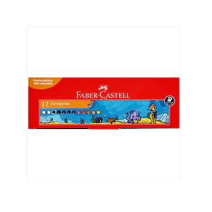 TÉMPERA FABER-CASTELL 12 COLORES