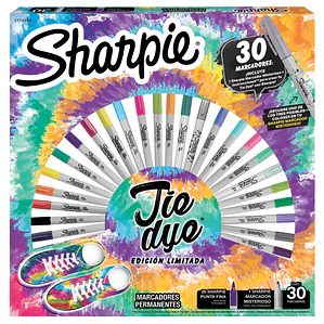 MARCADOR MULTIUSO SHARPIE TIE DYE SET 30 COLORES