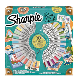 MARCADOR MULTIUSO SHARPIE VINTAGE SET 30 COLORES