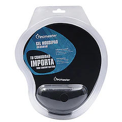MOUSEPAD CON APOYA MUÑECA TECMASTER  TM-GEL05 NEGRO 