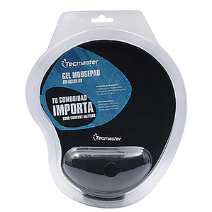 MOUSEPAD CON APOYA MUÑECA TECMASTER  TM-GEL05 NEGRO 