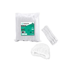 GORRO DESECHABLE TRESOR BLANCO TIPO CLIP BOLSA DE 100 UNIDADES