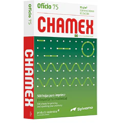 RESMA DE PAPEL OFICIO CHAMEX 216X279 75GR 