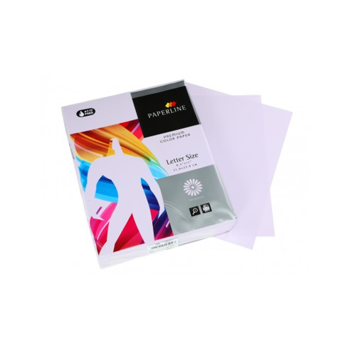 Resma De Papel Carta Colores 500hjs Paperline