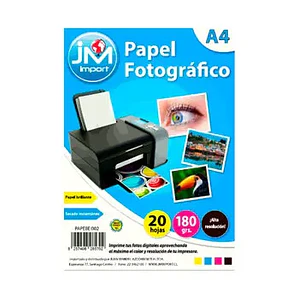 PAPEL FOTOGRAFICO GLOSSY 180GR JM IMPORT 