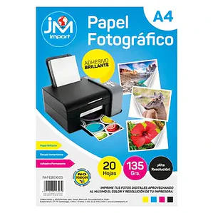 PAPEL FOTOGRÁFICO 135 G HOJAS 