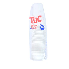 VASO DESECHABLE PLASTICO BLANCO 