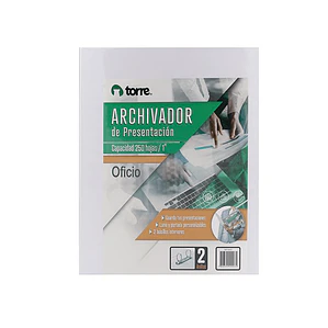ARCHIVADOR OFICIO TORRE CON PRESENTACION 2 AROS