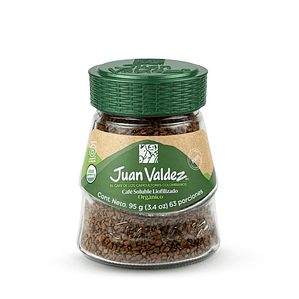 CAFÉ INSTANTÁNEO LIOFILIZADO JUAN VALDEZ ORGÁNICO 95 G
