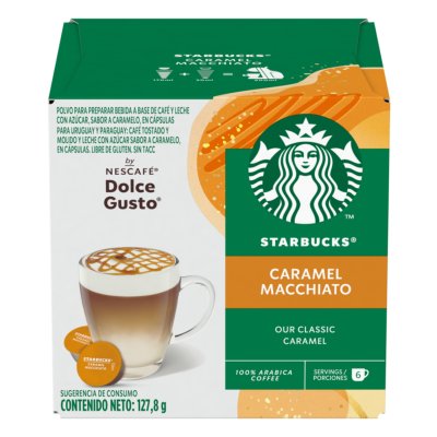 CÁPSULA NESCAFÉ DOLCE GUSTO STARBUCKS SABORES 12 CAPSULAS  3