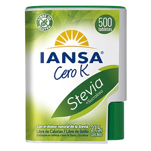 ENDULZANTE EN TABLETA IANSA CERO K 500 TABLETAS