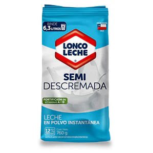 LECHE EN POLVO LONCOLECHE SEMIDESCREMADA 760 G