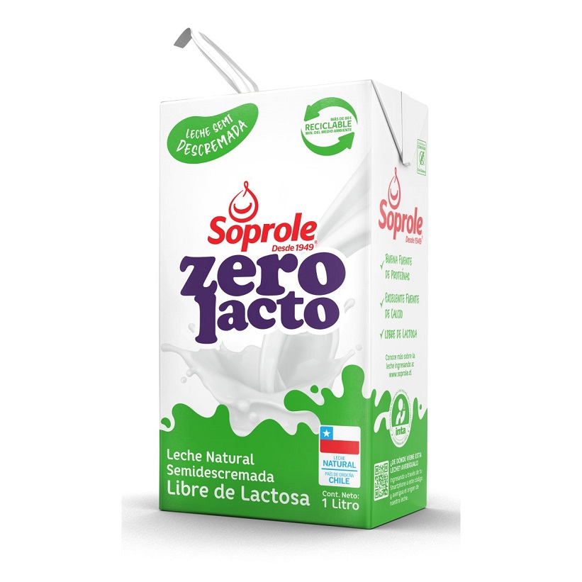 LECHE LÍQUIDA SOPROLE ZERO LACTO  1 L VARIEDADES  2