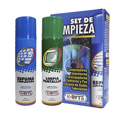 LIMPIA PANTALLA ESPUMA K-BYTE SET DE LIMPIEZA