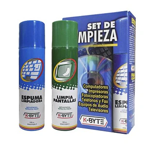 LIMPIA PANTALLA ESPUMA K-BYTE SET DE LIMPIEZA