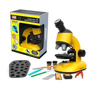 MICROSCOPIO CON LUZ 1200X CON ACCESORIOS
