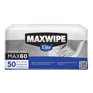PAÑO DE LIMPIEZA REUTLIZABLE ELITE MAXWIPE MAX 60 DOBLADO 50 HJS 