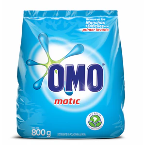DETERGENTE EN POLVO OMO MATIC MULTIACCIÓN 800 G