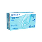 GUANTES DE EXAMINACIÓN TRESOR NITRILO AZUL SIN POLVO 3