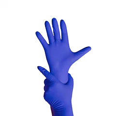 GUANTES INDUSTRIALES TOPSAFE NITRILO COBALTO