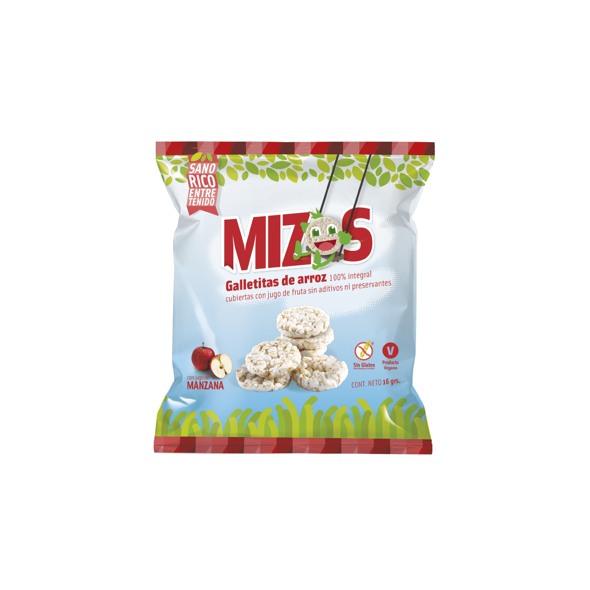GALLETAS DE ARROZ MIZOS 16 G 8