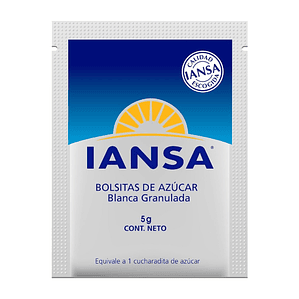 AZÚCAR BLANCA IANSA 5 G (CAJA 800 SACHET)