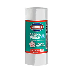 BOLSA DE ASEO VIRUTEX AROMA FRESH PEQUEÑA 50X70 CM 10 UNIDADES