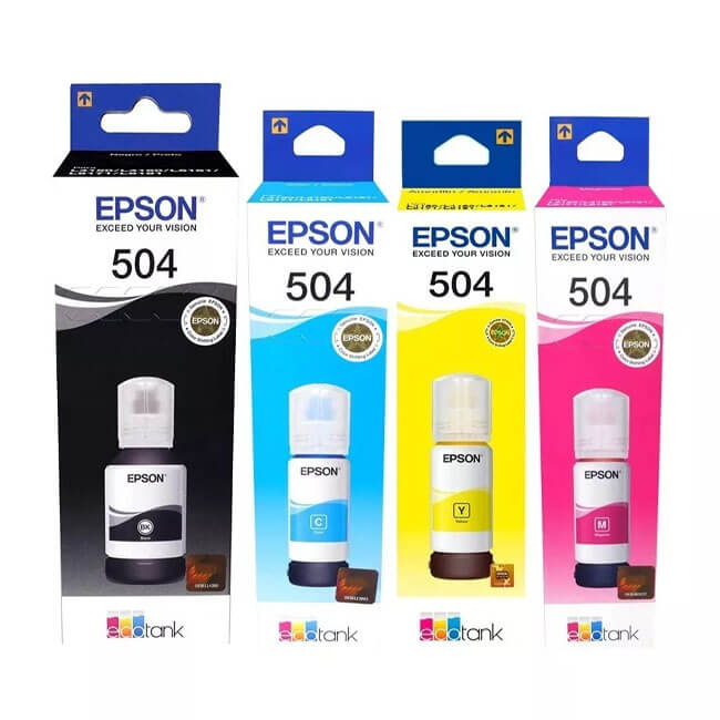 Botella de Tinta Epson T504 Amarillos (T504420-AL)